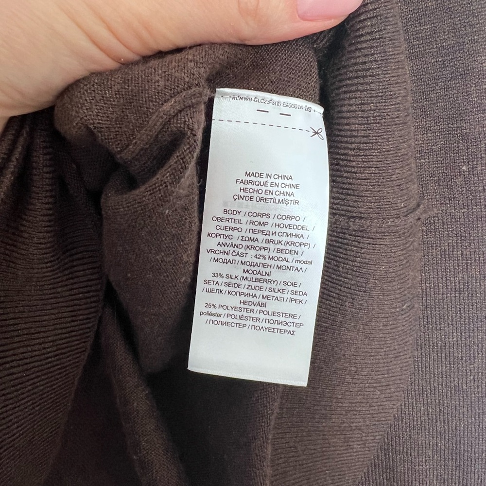 Polo Ralph Lauren dark brown turtleneck Sweater - Picture 3 of 4